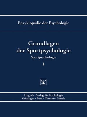 cover image of Grundlagen der Sportpsychologie